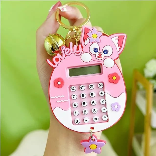 Cute Keychain with Calculator and Game