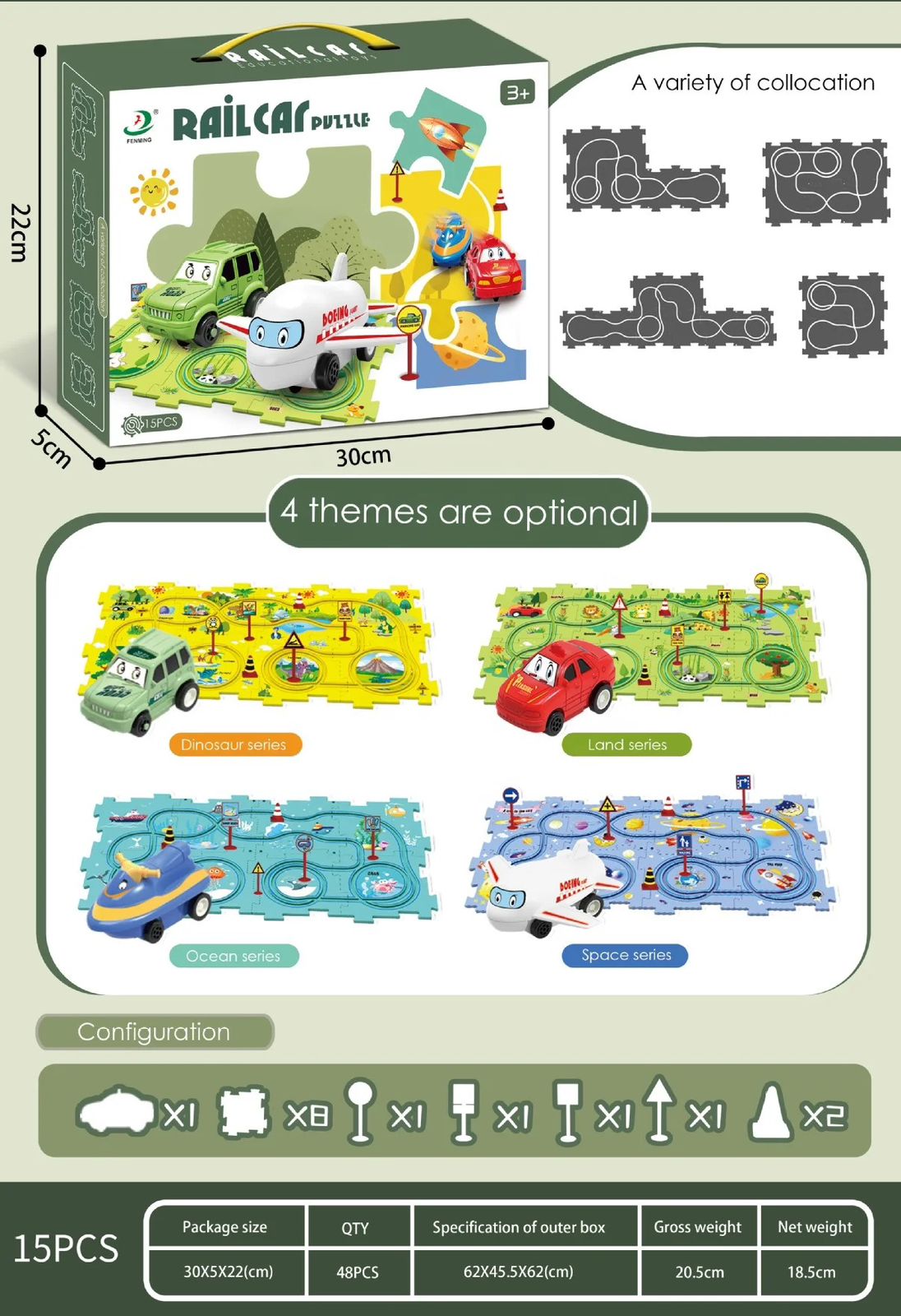 Rail Car Puzzle - Electric