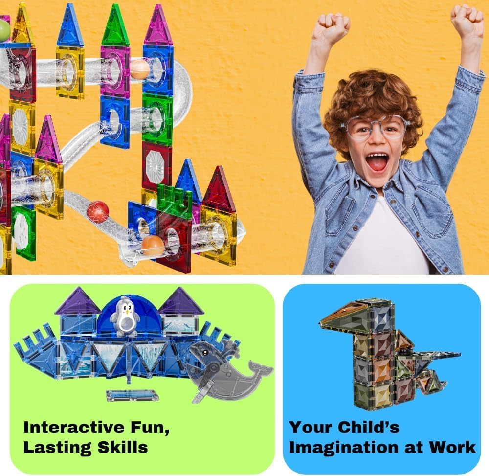 75pcs Magnetic Tiles - Learn n Play