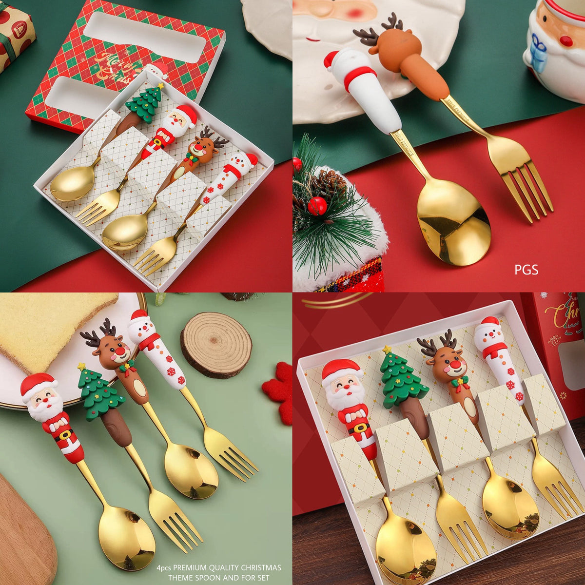 Christmas - Big Spoon Set | Stainless Steel