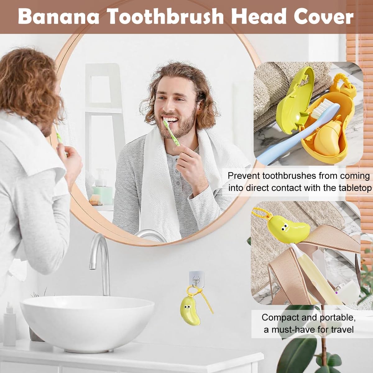 Banana - Toothbrush and Toothpaste Holder