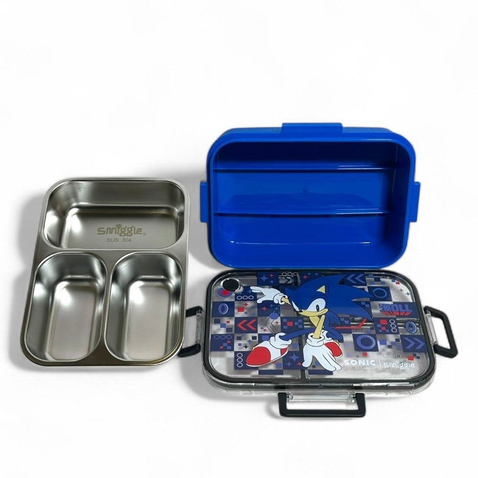Smiggle - Trio Large Stainless Steel Lunchbox