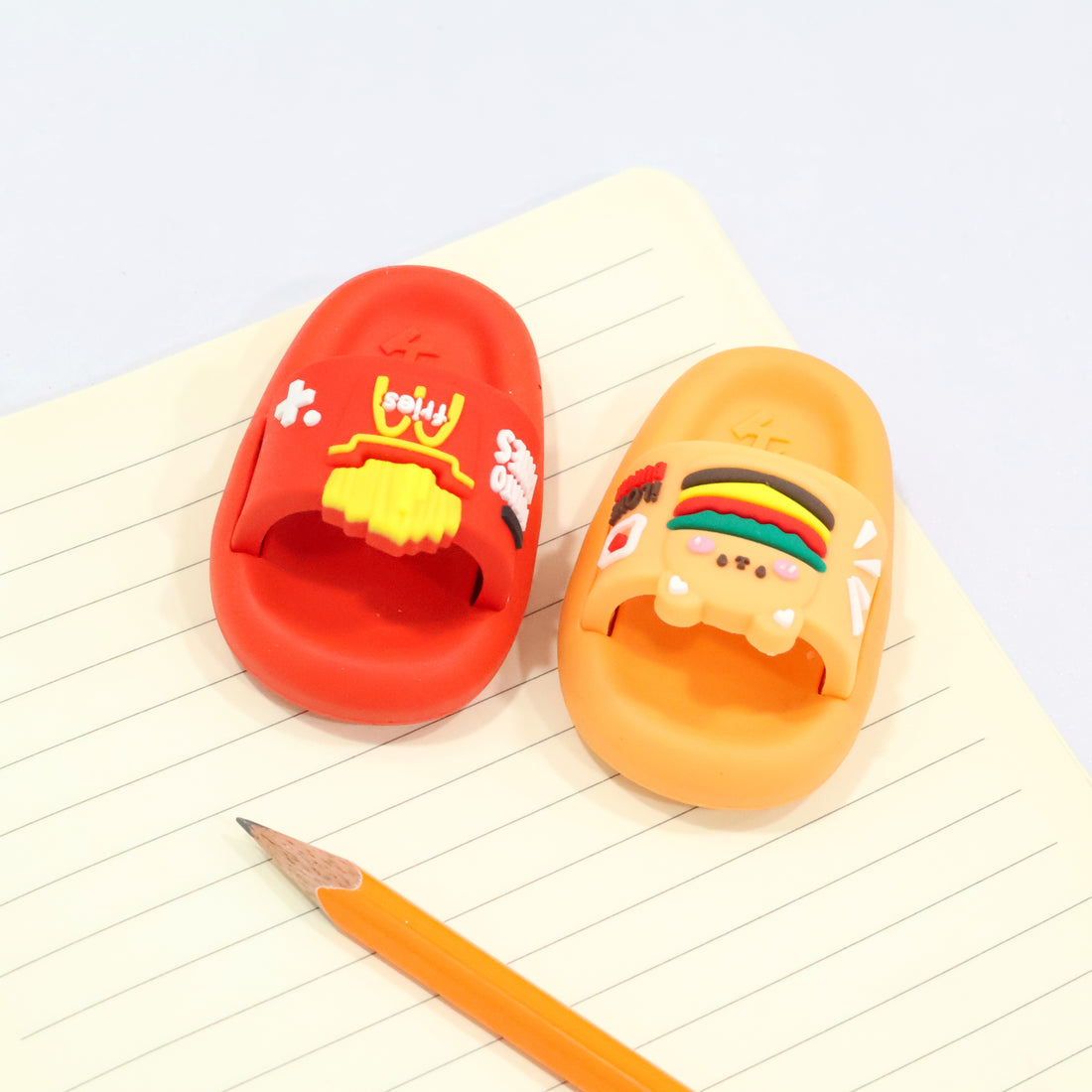 Fast Food Slipper Erasers