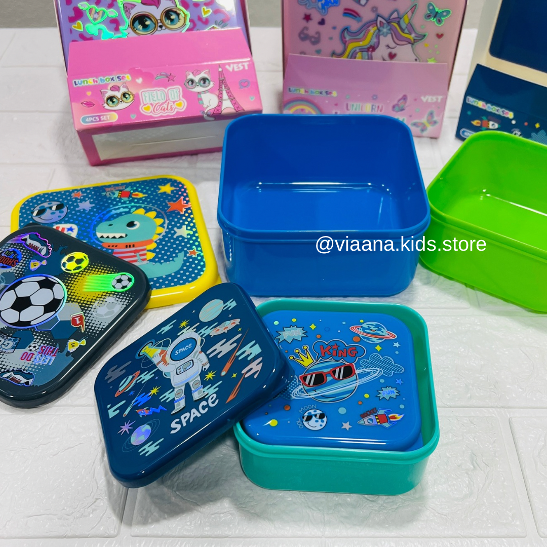 Vest - Lunchbox Set | 4pcs | BPA Free