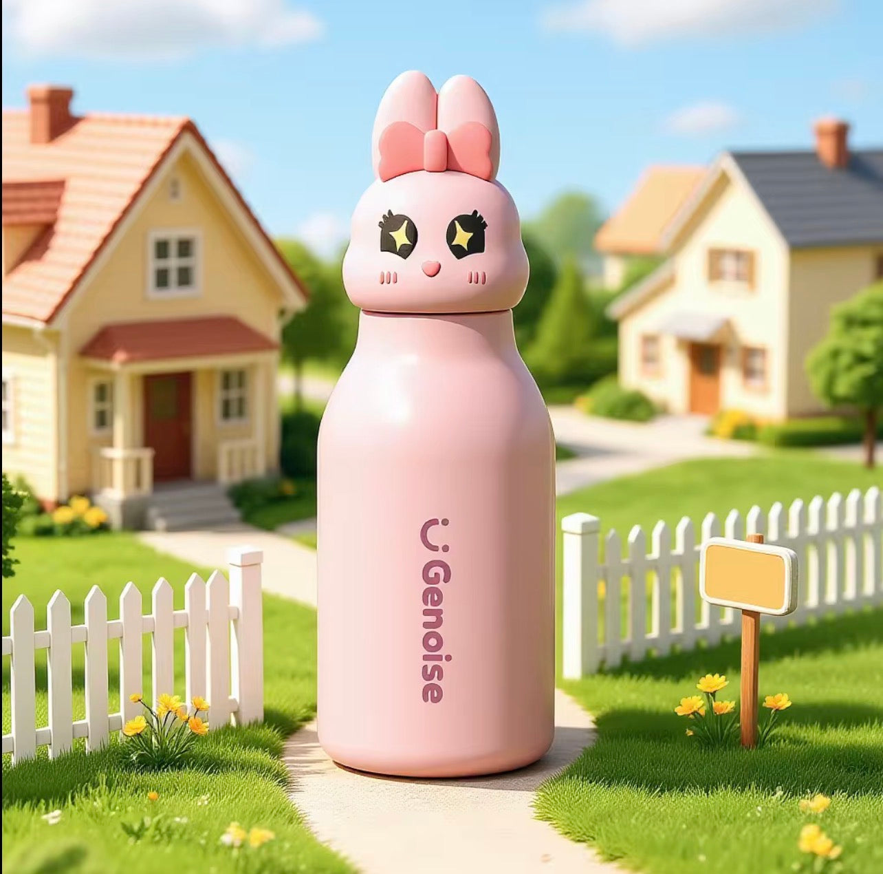 Genoise - 3D Animal Steel Bottle