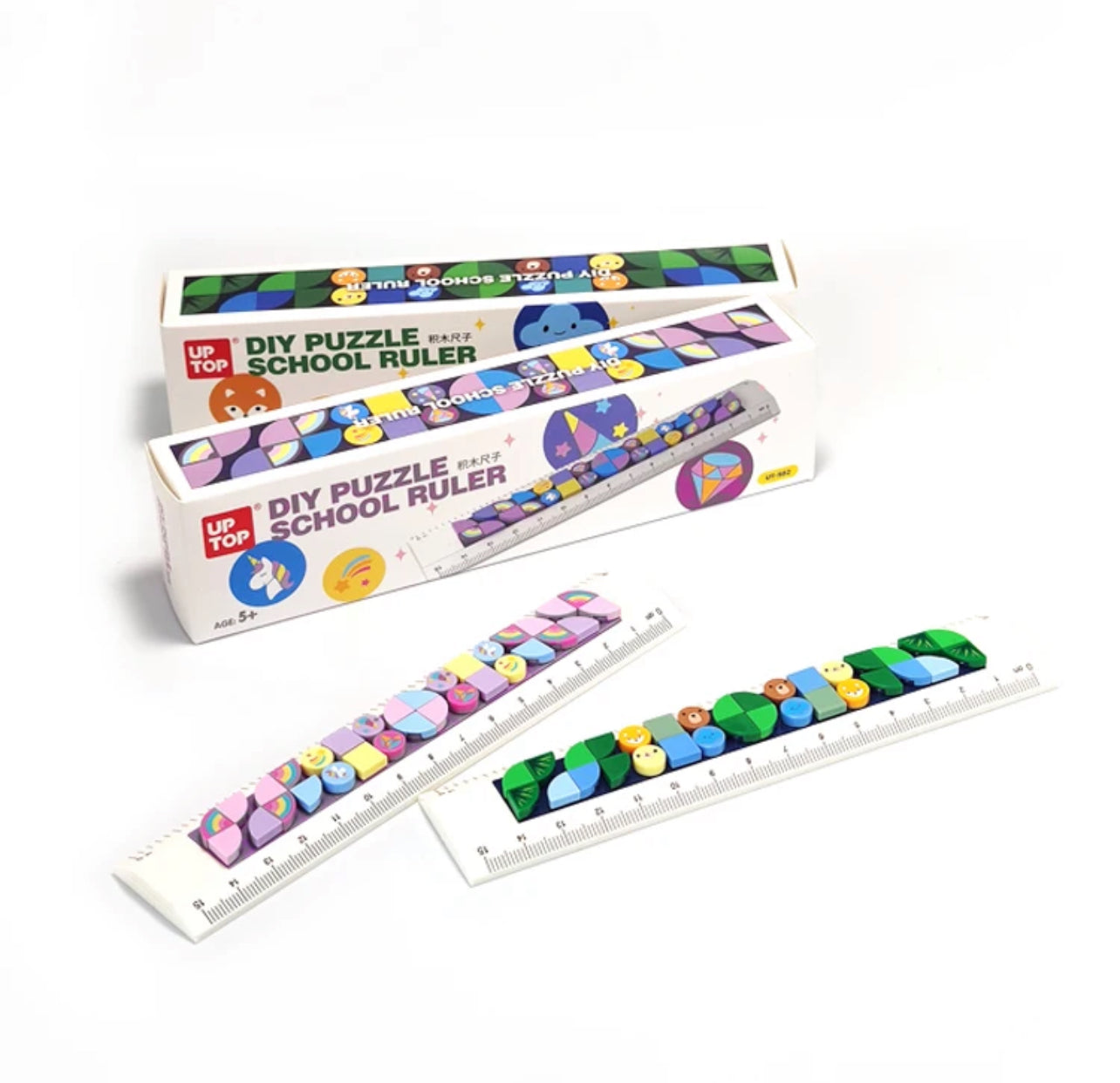 Unicorn Lego DIY Ruler Set - 6”