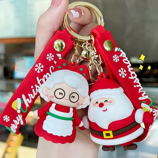 3D Christmas Keychain Set