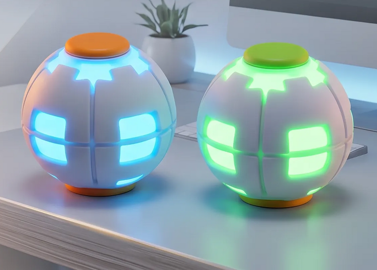 3D Printed Fidget Toys | LED Lights - 2pc