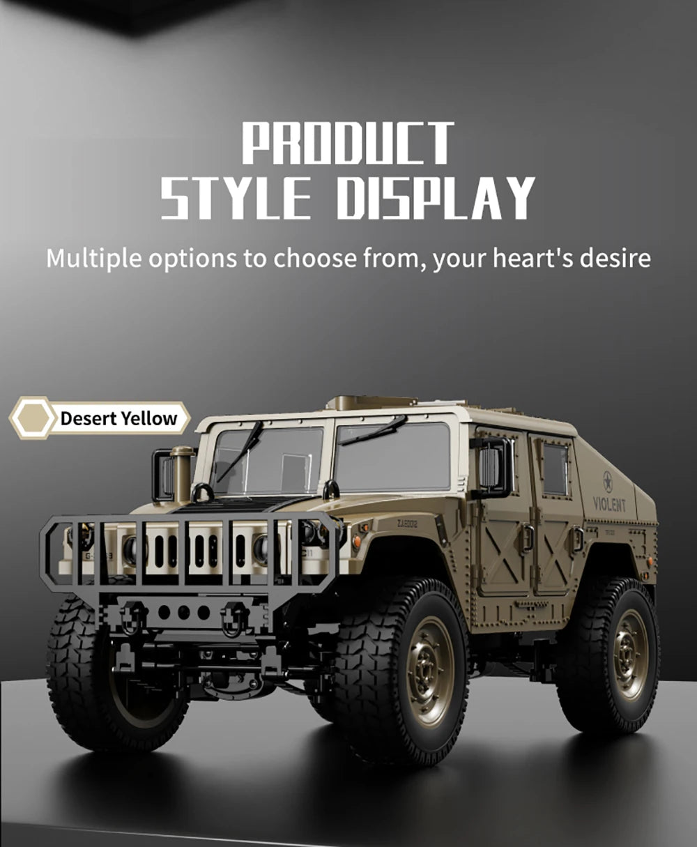 JJRC - Hummer Military Simulation 1/14 2.4G 4WD RC Crawler