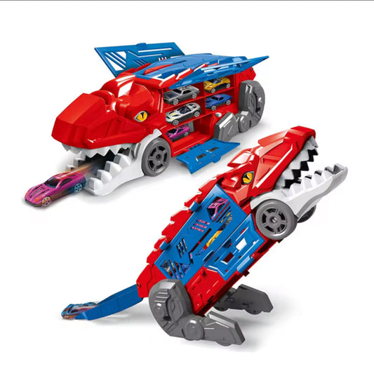 Dinosaur Parking Lot - 2in 1 Track with Cars