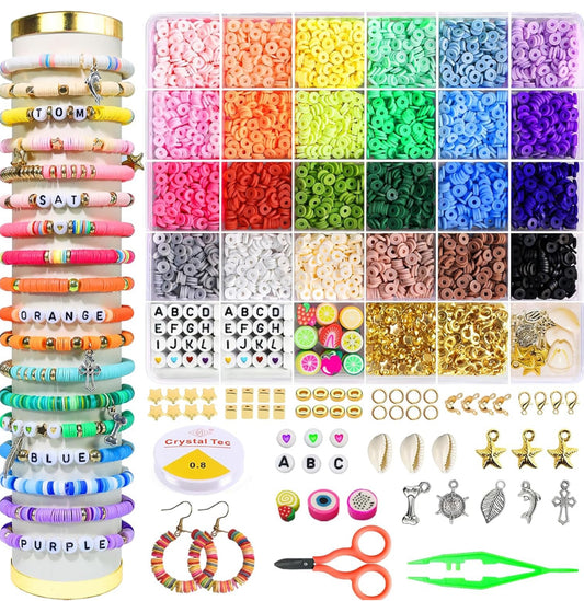 4200pcs Clay Beads for Jewellery Maker