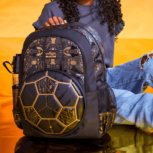 Smiggle - 16” Football Gold Classic Backpack