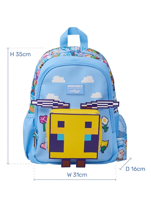 Smiggle - 14” Blue Minecraft Classic Backpack