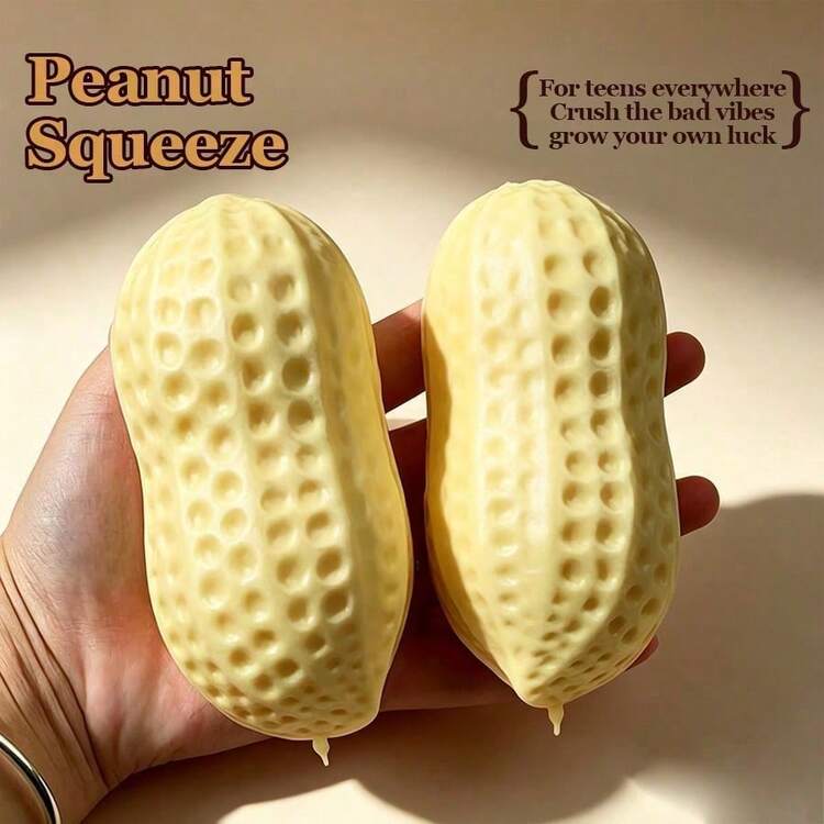 Giant Peanut Squishy 🥜 | 15cm