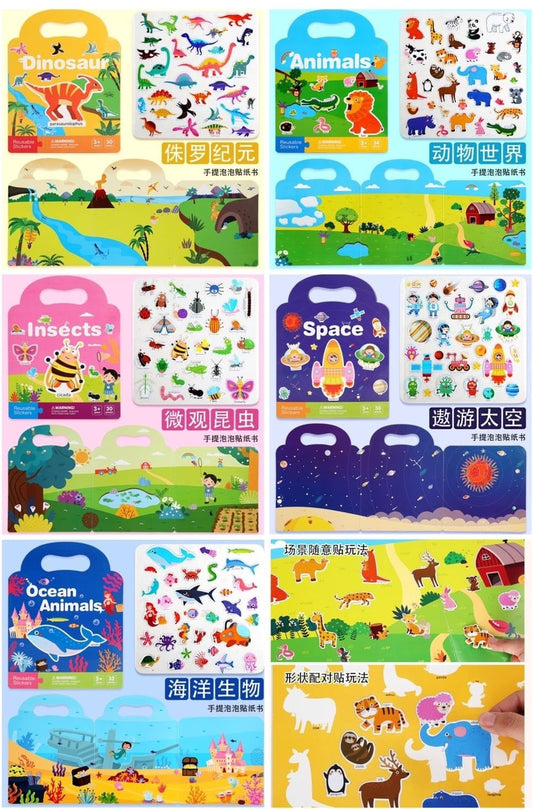 Reusable Sticker Books - DIY | Educational | Fun Learn