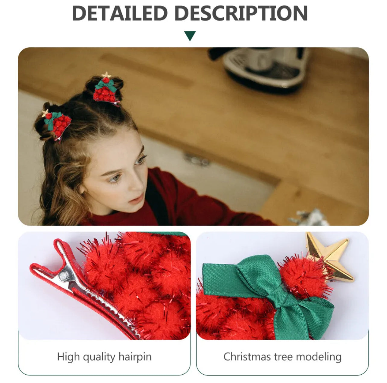 Christmas Tree Hairpins