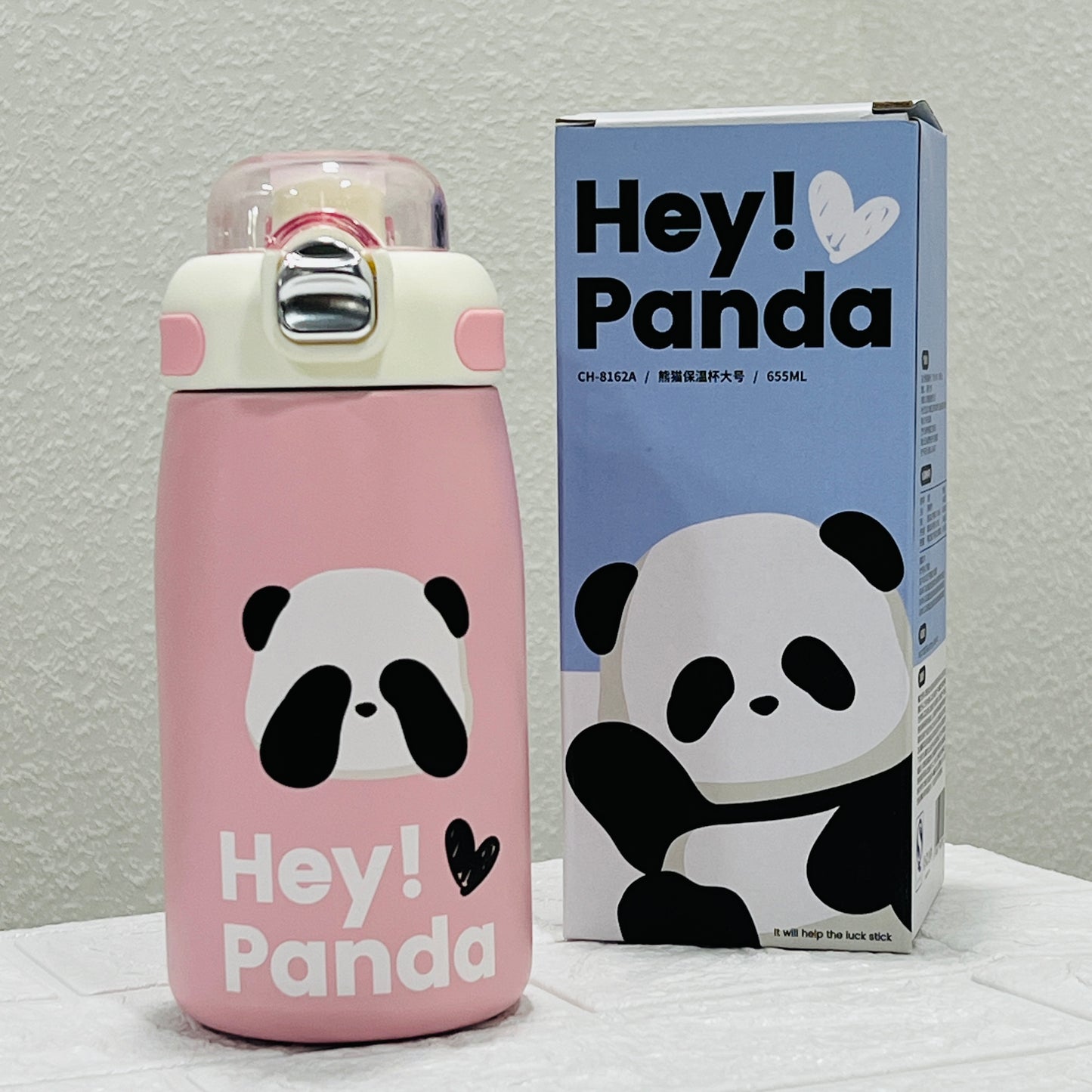 Hey Panda | 650ml | 12hrs Hot-Cold | 2 Ways to Drink