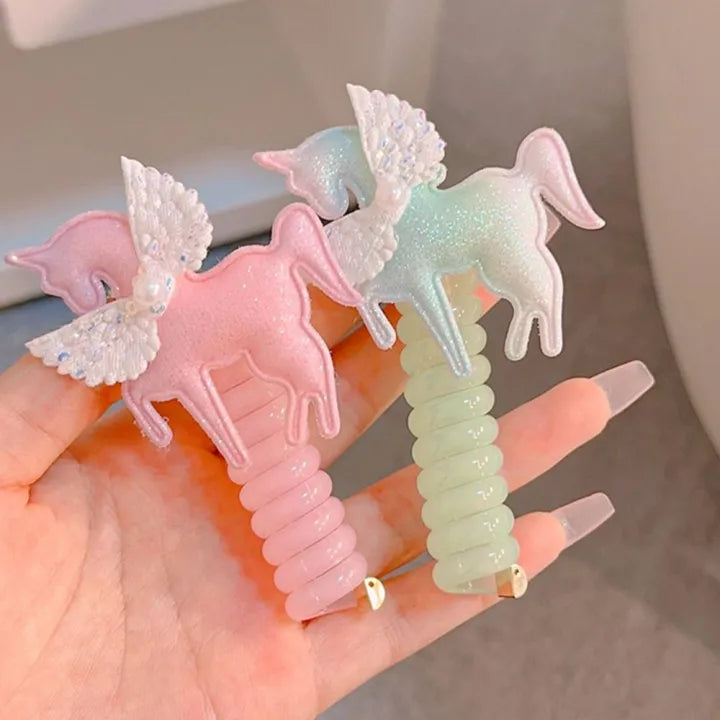 Spiral Unicorn Hair Ties | 2pcs