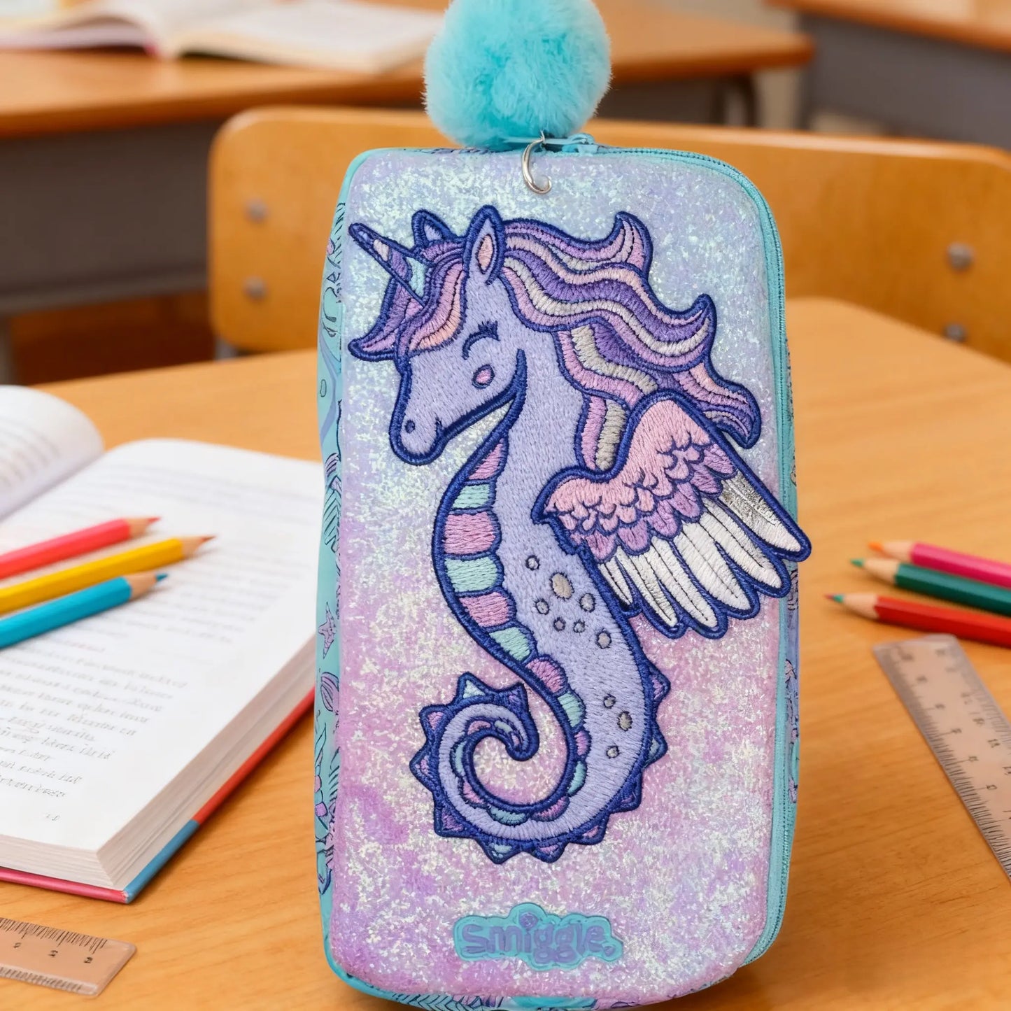 Smiggle - Limitless Pocket Character Pencil Case