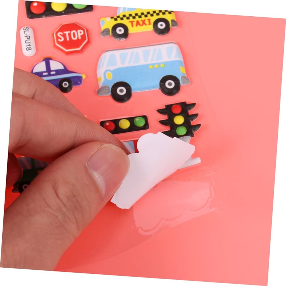 Vehicles - 3D Puffy Stickers