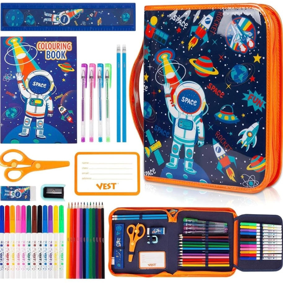 Zip It Pencil Case | 36pcs Stationery Kit | Vest