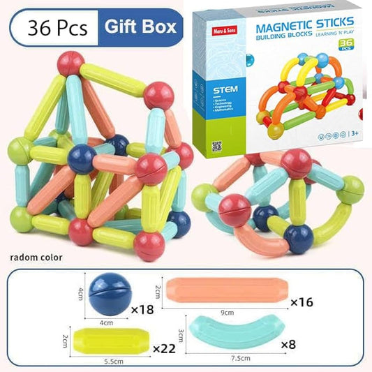 36pcs Magnetic Stick and Balls Set | STEM | Educational
