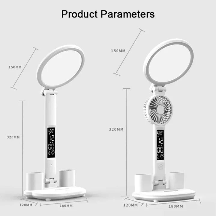 Big Foldable Desk Lamp - Time | Temp | Date