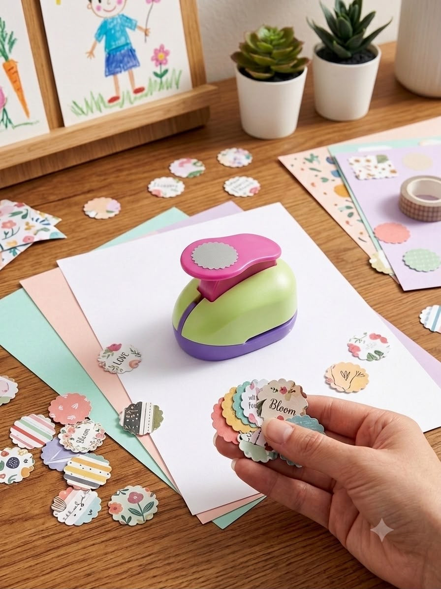 Round Punch Machine - DIY Art & Crafts