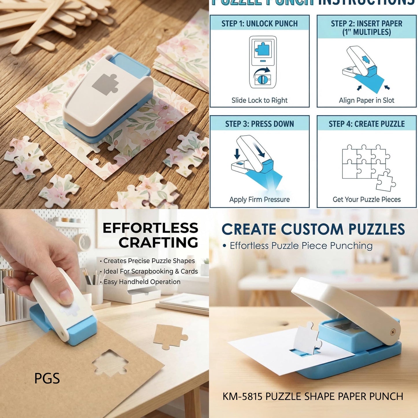 Big Puzzle Punch Machine - DIY Art & Crafts