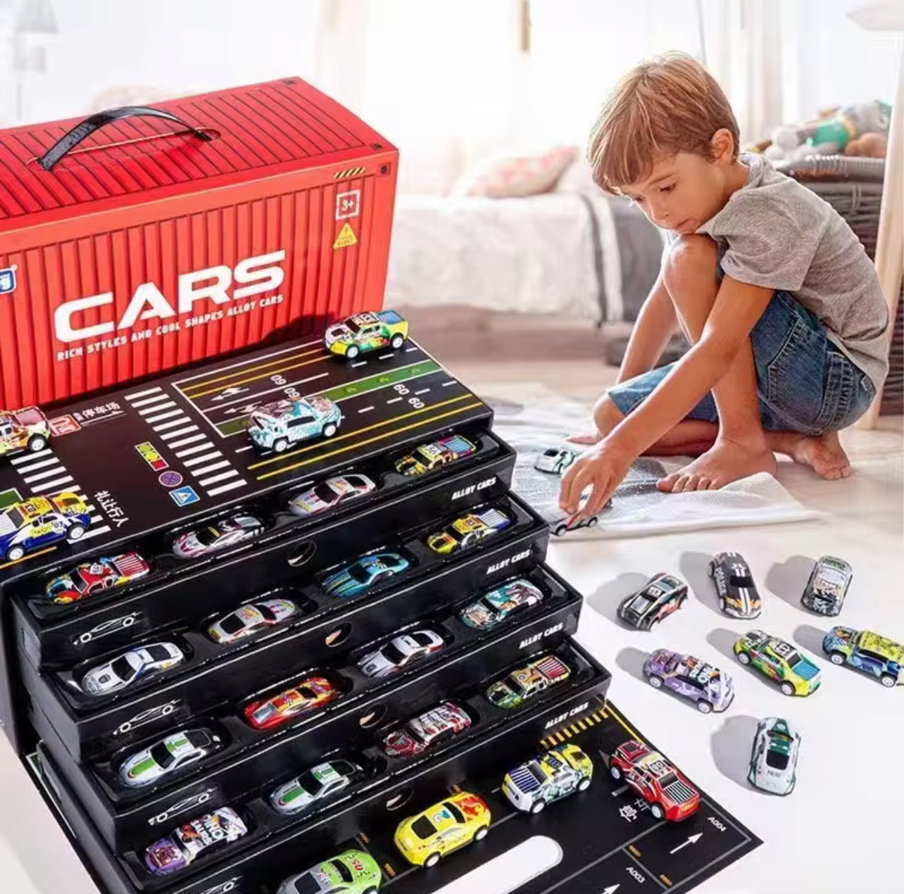 Cars - Large Luxury Gift Box | 48pcs Alloy Car