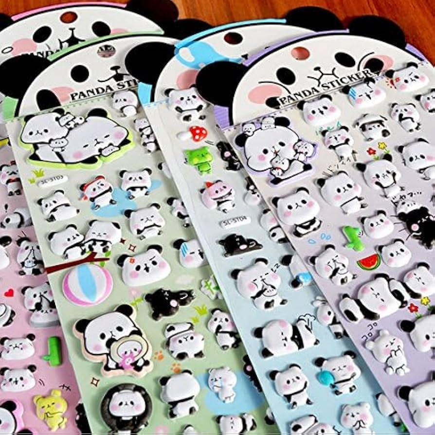 Panda - 3D Decorative Stickers