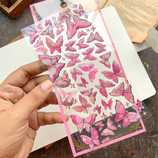 Glittery Butterfly Stickers