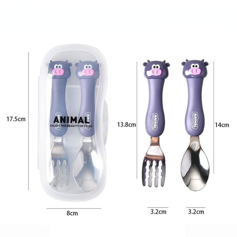 Toddler Utensils - Kids Spoon And Fork Set