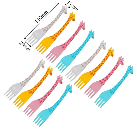 Giraffe Party Fork - 12pcs | Premium Quality