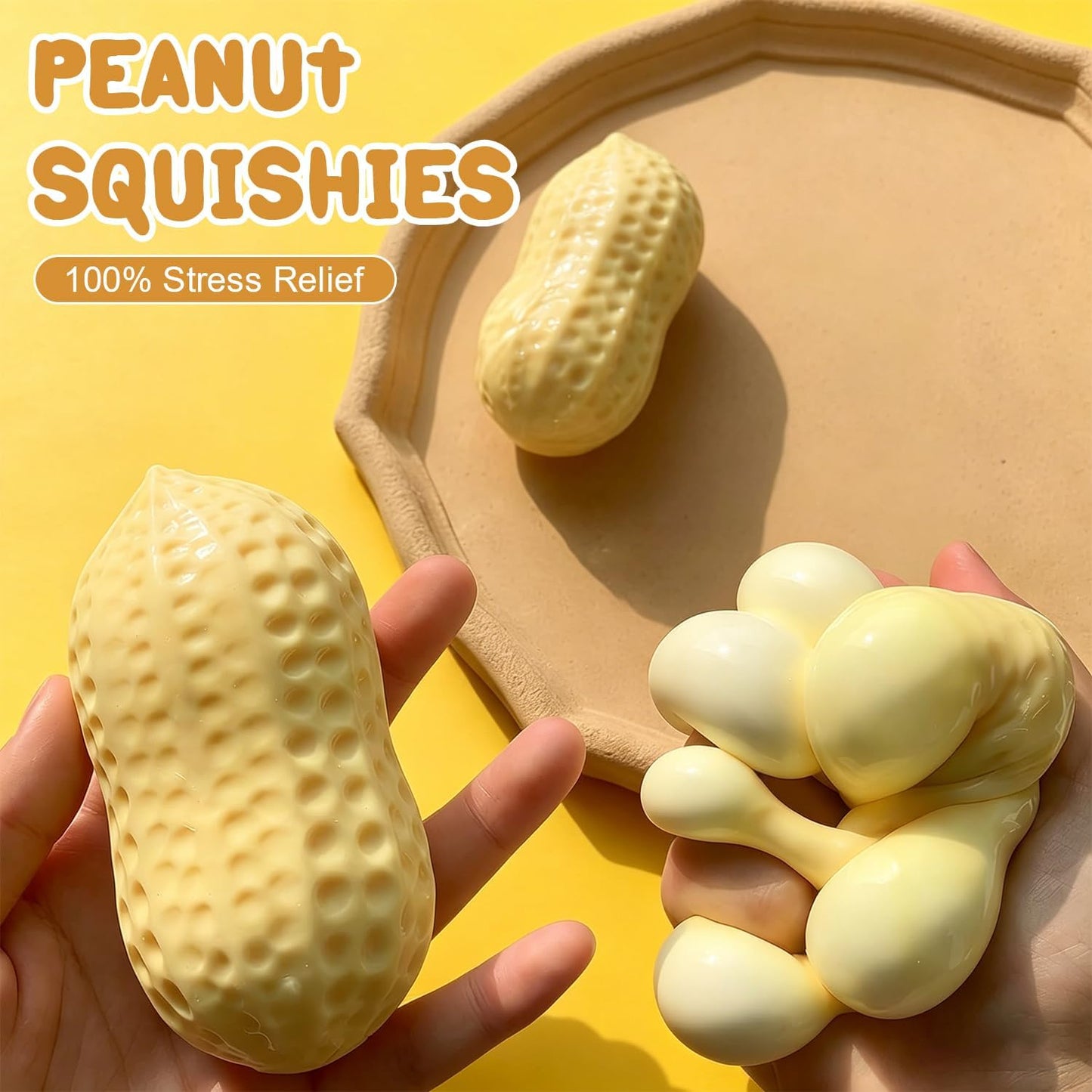 Giant Peanut Squishy 🥜 | 15cm