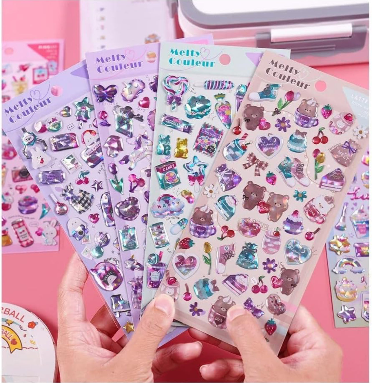 Kawaii Glossy 3D Stickers