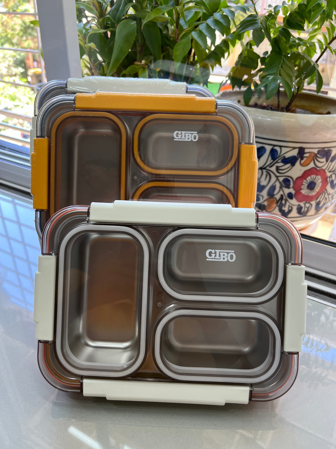 GIBO - 3 Grid | 100% Spill Free | Stainless Steel Lunchbox