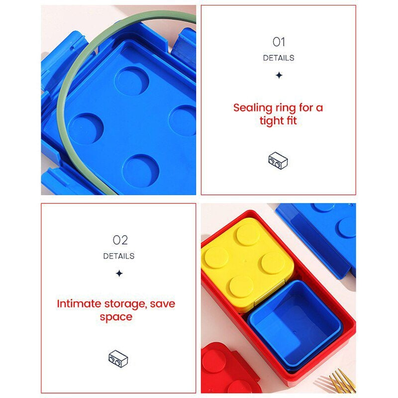 Block and Bites - Perfect Leakproof, BPA Free Lego Snackbox