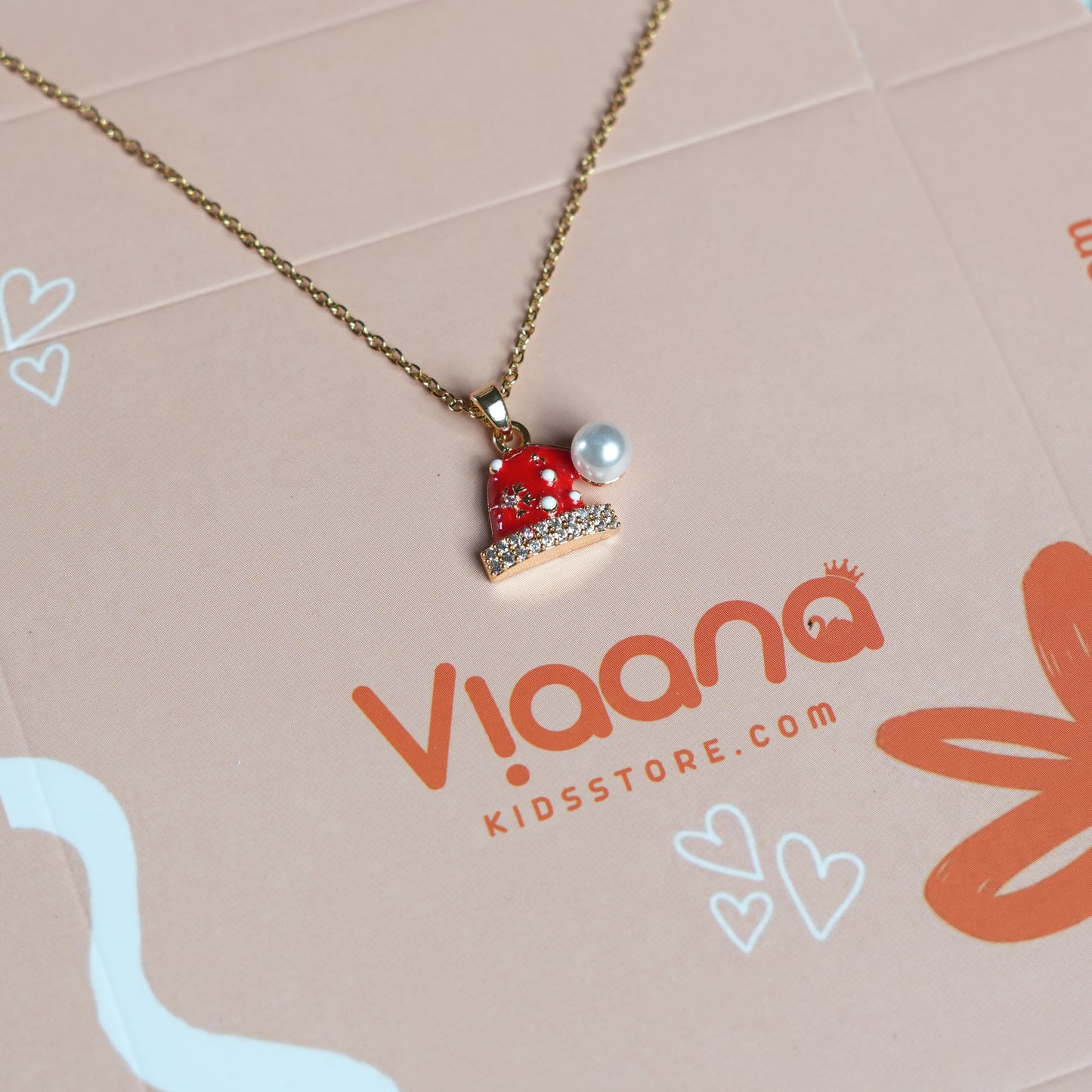 Santa Cap Necklace