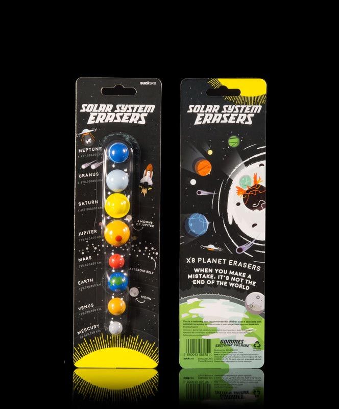 Solar System Erasers - Set of 8