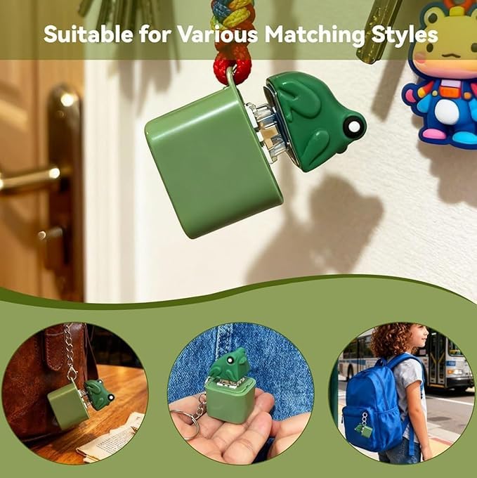Frog Croaking Keychain - 1pcs