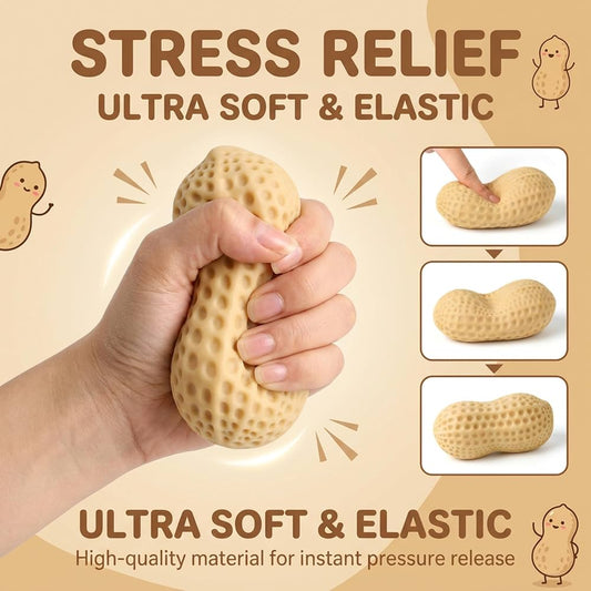 Giant Peanut Squishy 🥜 | 15cm