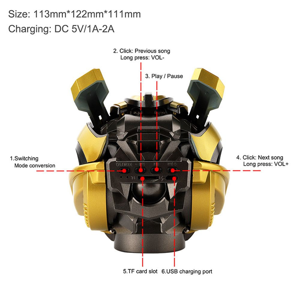 BumbleBee Speaker - Bluetooth | AUX | TF CARD