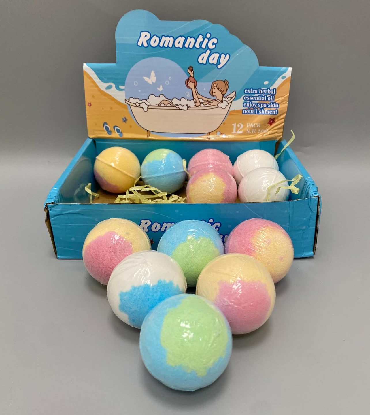 Kids Bubble Bath Bombs (12pcs - Random Design)