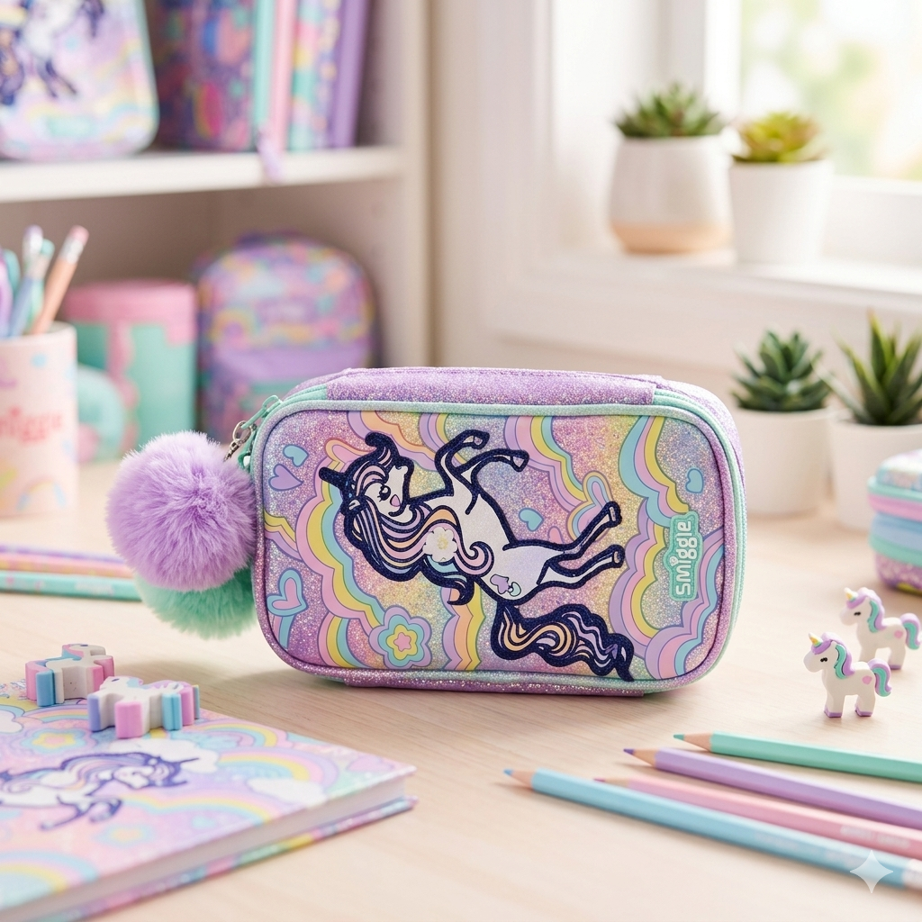 Smiggle - Limitless Pocket Character Pencil Case