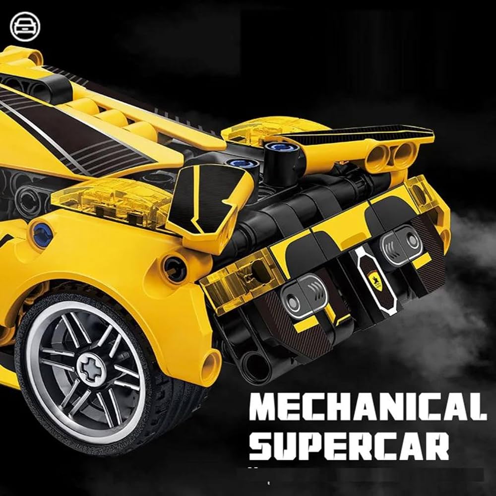 Supercar - DIY Realistic Blocks | Pull Back Car