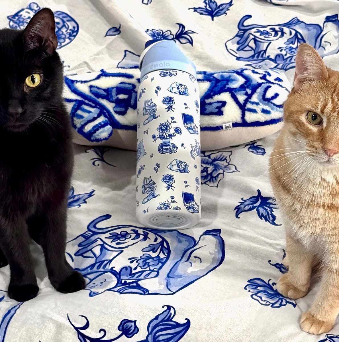 Owala FreeSip - Delft Cat