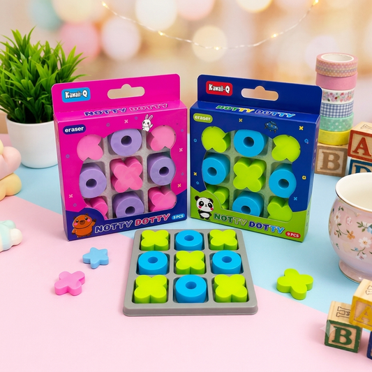 Tic Tac Toe - 9pcs Erasers