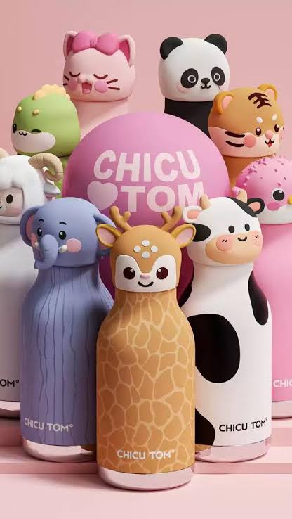 Chicu Tom - 3D Animal Steel Bottle (20th May Dispatch)