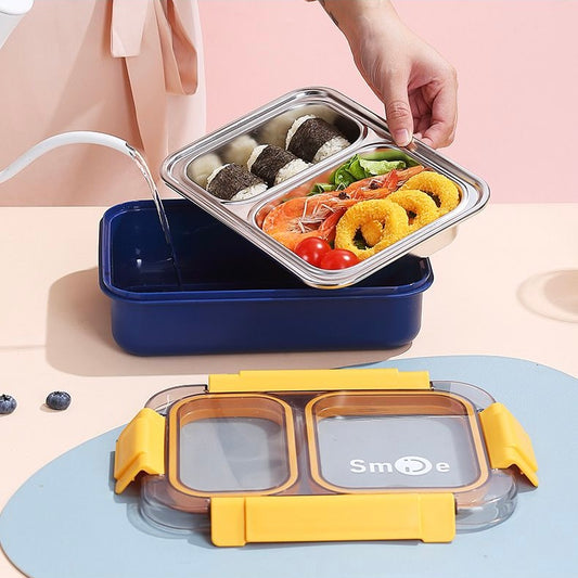 2 Grid | Spill Free | Stainless Steel Lunchbox